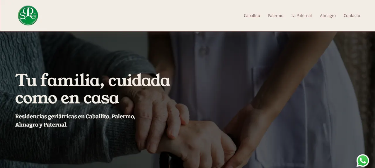 Residencias SPG en desktop